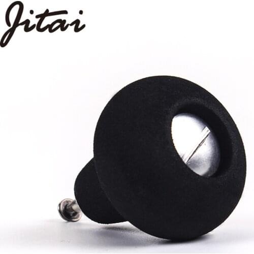 JITAI High Quality EVA Fishing Reel Handle Knobs For Drum Reel BaitCasting Fishing Reel Rocker 36mm Black Comfortable DIY Knob