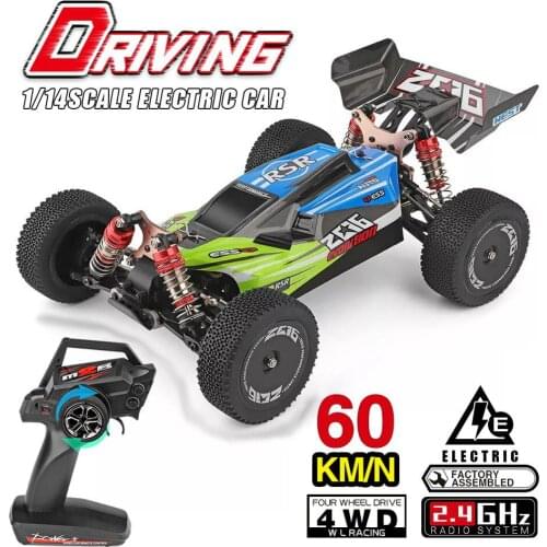 Wltoys 144001 1/14 2.4G RC Buggy 4WD High Speed Racing RC Car Vehicle Models 60km/h RC Racing Car 550 Motor RC Off-Road Car RTR