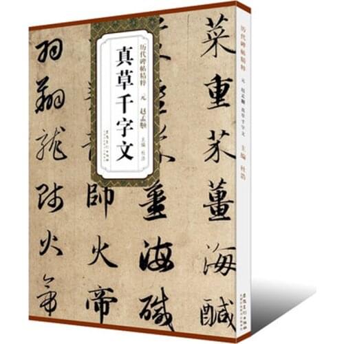 Yuan Zhao Meng Fu Zhen Cao Qian Zi Wen brush Calligraphy Copybook for Adults Children