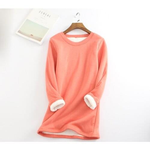 2020 Winter High Quality Womens Warm Thick Tshirts Long Sleeve Casual Cashmere Thick Plus Female Thermal T-Shirt Male Tees Tops