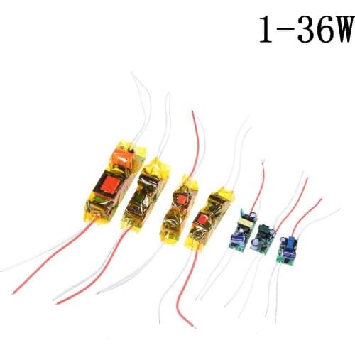 1-36W LED Lamps Driver Input AC100-265V Power Supply Built-in Constant Current Lighting Transformers For DIY LED