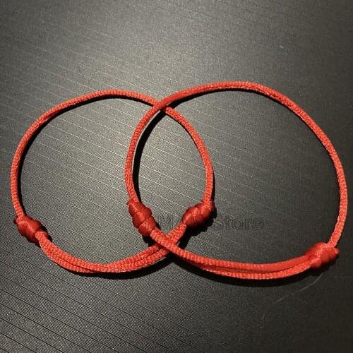 1Pcs Simple Couple Lucky Red Rope Bracelet Handmade String Good Lucky Bracelet Protection Men Women Jewelry Gifts Friends