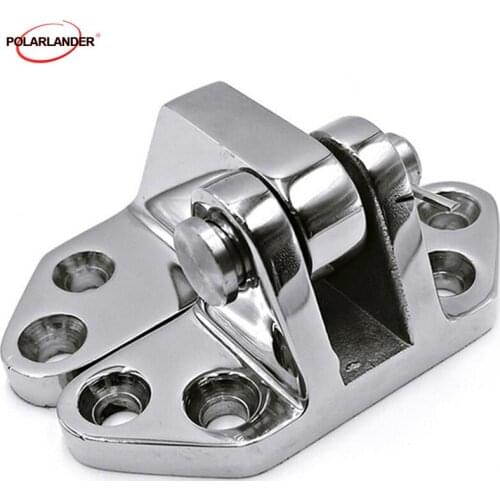 1pc Hatch Strap 10x10x0.5cm Butt Hinge Hardware Flush Door Strap Round Turn Button Boat hinge Grade Cast Folding Boat Door