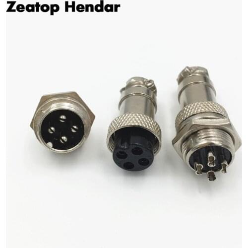 100 Set GX16 2 3 4 5 6 7 8 9 P Pins 16mm Male & Female Wire Panel Connector Plug Circular Aviation Connector Socket Plug