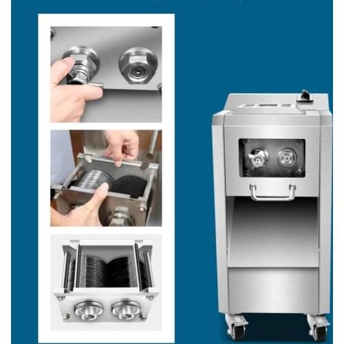 110V 220V Sliced Meat Cutter Multi-Function Meat Slicer Electric Rapid Cutting Diced Sliced Meat Cutting Machine