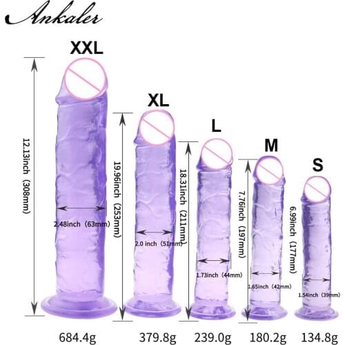 18-30CM Erotic Cock Jelly Dildo Adults Sex Toys Shop Lifelike Penis Butt Plug For Woman Anal Realistic Huge Suction Cup Strapon