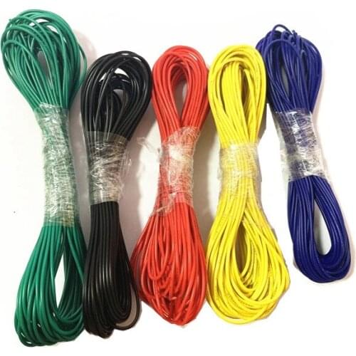 2019 New 10 Meters UL1007 PVC Wire Ultra Flexiable Cable 24AWG Wire 1.4mm PVC Electronic Cable UL Certification