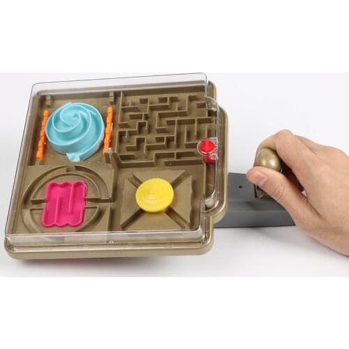 3D Handle Control Maze Ball Plastic Ball Maze Marble Puzzle Game Improve control Balance ability IQ Educational Gift
