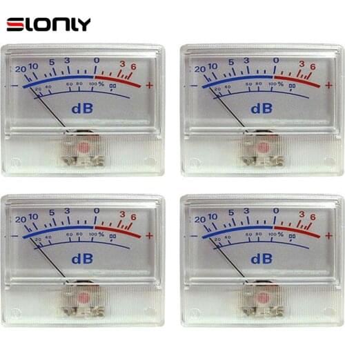 4pcs P-55 High-precision VU Meters Head Audio DB Level Meter Power Amplifier amp DAC Pre-level Power Sound Pressure Meter