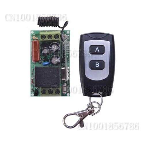 AC220V 1CH Wireless Radio Remote Control Lighting Power Switch System Learning Code 315/433.92MHZ