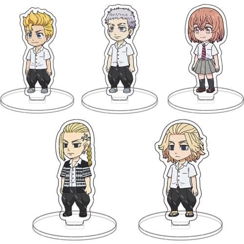 Anime Tokyo Revengers Cute Figure Cosplay Acrylic Stands Takemichi Hinata Atsushi Model Plate for Fans Gift Collecting Toys