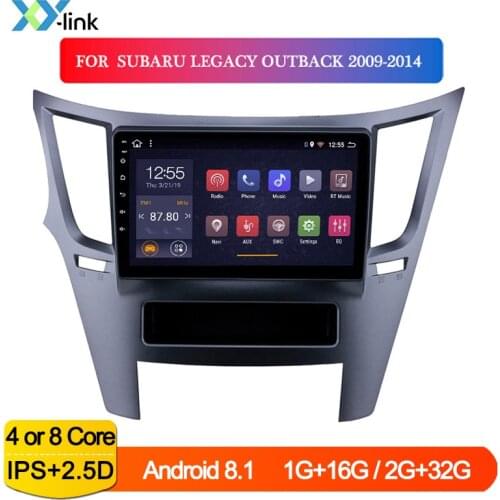 9 inch Android 8.1 car multimedia player gps navigation system FOR Subaru Legacy Outback 2009-2014 radio accessories bt no 2 din