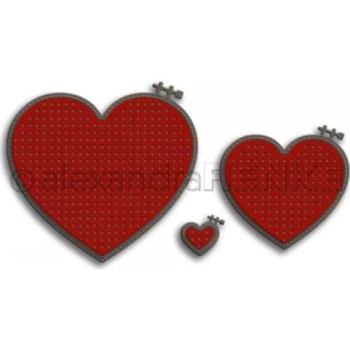 CH 2021 New Arrival Heart embroidery Metal Cutting Dies For Scrapbooking DIY Cards Stencil Paper Craft Handmade Album