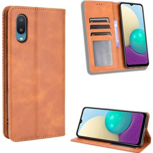 Folding Stand Solid PU Leather Wallet Case for Samsung Galaxy A02 A32 A42 A52 A72 5G S20 S21 Plus A51 A71 4G M31 Phone Bag