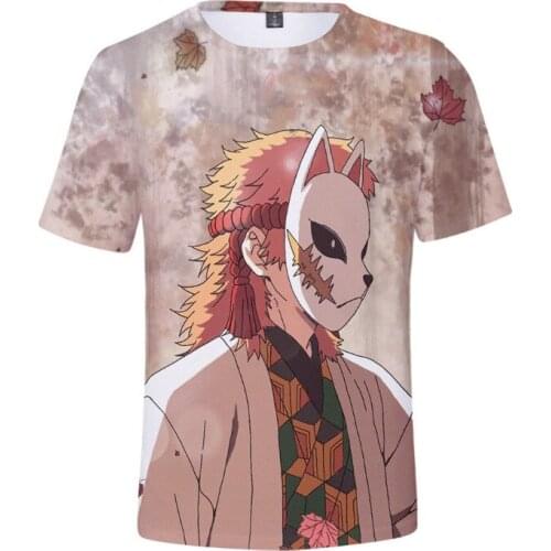 New Fashion T-shirt Anime Demon Slayer Kimetsu No Yaiba 3D Printed Streetwear T Shirt Men Women Casual Hip Hop Tops