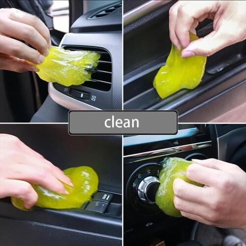 1pc Universal Crystal Car Outlet Dust Putty Cleaning Mud Car Washing Gel Keyboard Gel Mud Wash Cleaning Car Slime Was J7F5