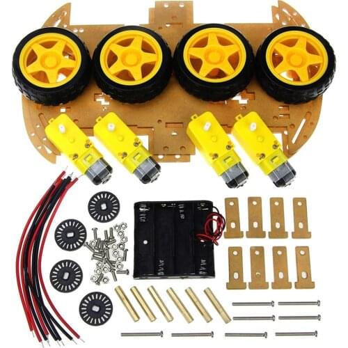 Smart Robot Car Chassis Kit with Speed Encoder 4WD & Battery Box for Arduino