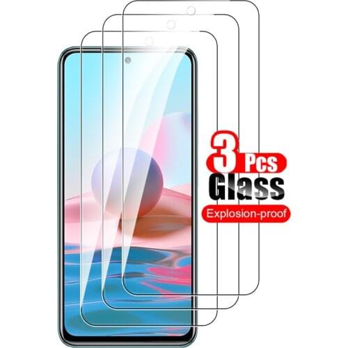 3Pcs for xiaomi redmi note 10 full screen protector tempered glass for xiaomi xiomi redmi note 10 pro note 9 pro max phone film