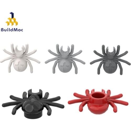 BuildMOC Compatible With Assembles Particles 30238 Spider Building Blocks Parts DIY LOGO Educational Creatives gift Toys