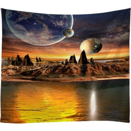 Creative 3D Painting Natural Scenery Tapestry Wall Hanging Bed Spread Beach Towel Table Cloth Yoga Mat 250CM*180CM Large Size