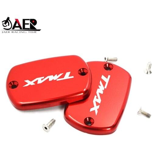 JAER Motorcycle Brake Fluid Fuel Reservoir Tank Cap Cover For Yamaha TMAX500 Tmax 500 2008-2011 TMAX530 2012-2016 Moto Oil Cup