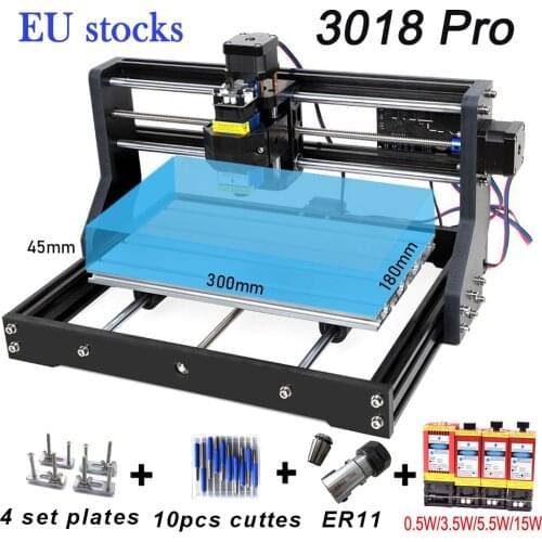 CNC 3018 PRO Laser Engraver Wood CNC Router Machine GRBL ER11 Hobby DIY Engraving Machine for Wood PCB PVC Mini CNC3018 Engraver