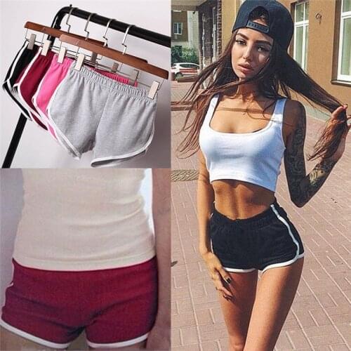 Summer Women Sports Shorts Short Pants Gym Workout Waistband Running Jogging Short