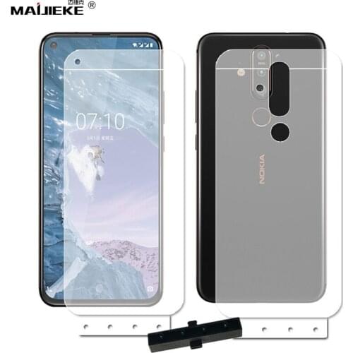 2PCS 6D HD Soft Hydrogel Film For Nokia X71 X 71 TPU nano Full Cover Screen protector Front&Back Protective Film with tools