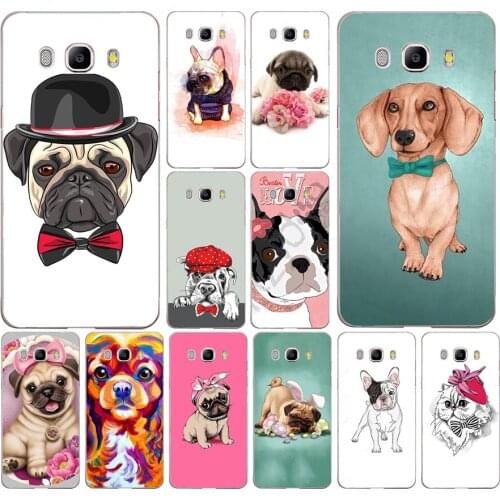 276FG Puppy Pug Bunny Cat Princess French Soft Silicone Tpu Cover phone Case for Samsung j3 j5 j7 2016 2017 j330 j2 j6 Plus 2018