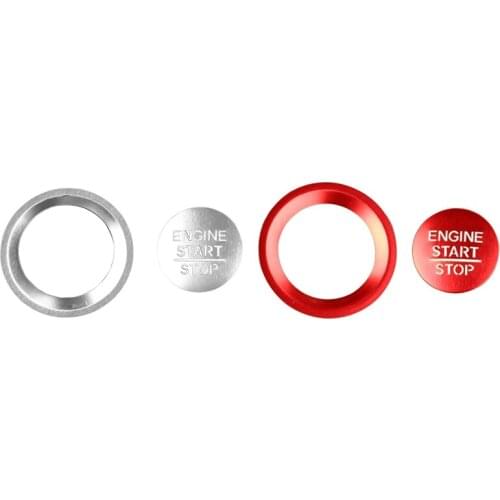 Car Engine Button Cover Stickers Start Stop Switch Decoration for Honda Civic 2016-2021 Accessories