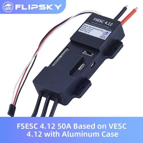 FSESC 4.12 50A Based on VESC 4.12 with Aluminum Case DIY ESC for Skiing Board/E-robot Flipsky Electric Speed Controller