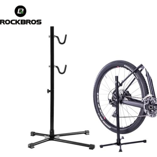 ROCKBROS Aluminum Alloy Bike Repair Stand Fixed Folding Home Mechanic Work Stand Height Adjustable Maintenance Storage Stand