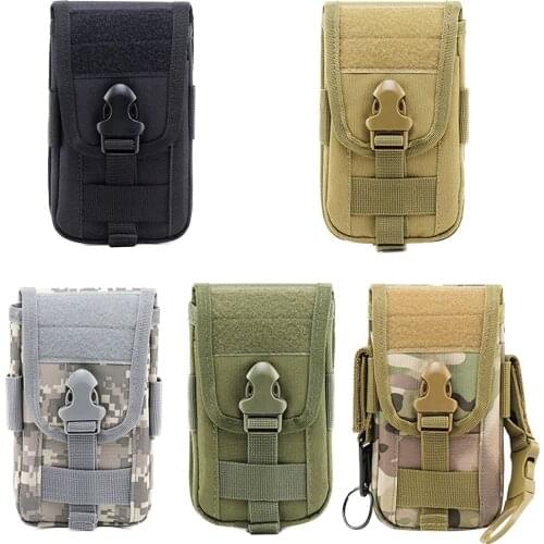 Outdoor Sports Molle Phone Pouch Nylon Multi-use Belt Waist Packs Hunting Travel Camping Bags Leisure Coin Purse