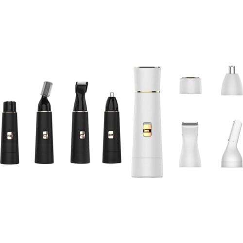 4 in 1 Bikini Trimmer for Women Facial Hair Painless Removal Wet/Dry Ladies Shaver for Face/Bikini Area/Armpit/Leg