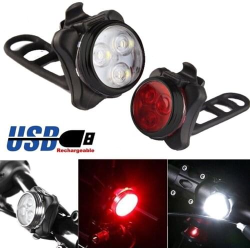 Bicycle Light USB Rechargable Cycling Taillight 4 Light Mode Tail Safety Warning Light Bike Accessory Waterproof Bike Rearlight