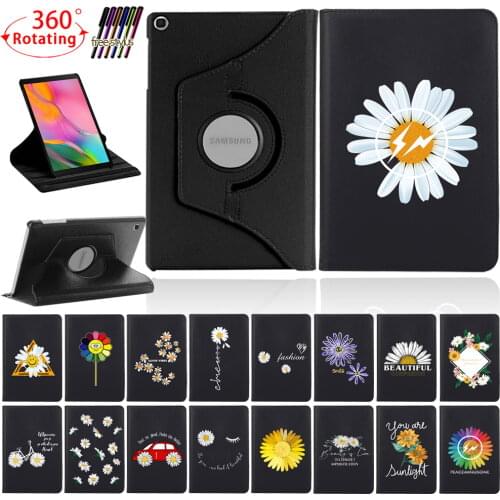 360 Degree Rotating Tablet Case for Samsung Galaxy Tab A7 10.4 Inch/Tab A 10.1 2019/T510/T515/Tab S6 Lite/p610 Cover Case+Stylus