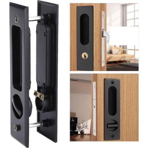 Embedded Sliding Door Lock Interior Balcony Bathroom Cabinet Door Pull Handle door lock Furniture Hardware deurklink