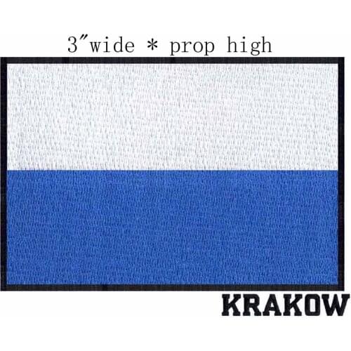 Krakow, Poland Flag 3"wide embroidery patch for gifts for kids/scrapbooking accessories/estonia
