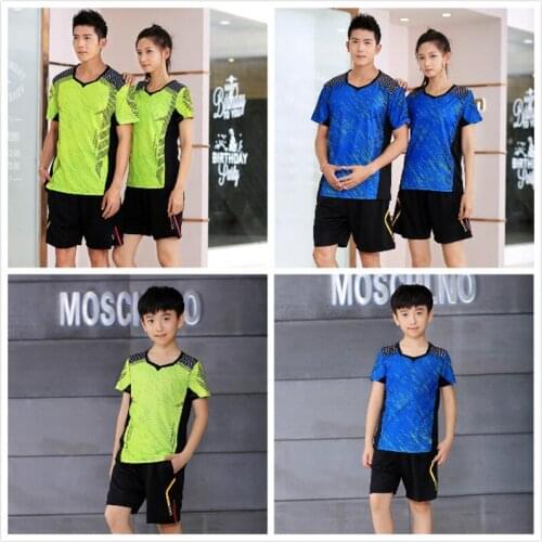 Badminton t-shirt women , table tennis shirts man , Sport tennis shirts , men para hombre , Kid Girl badminton suit 1190 9605