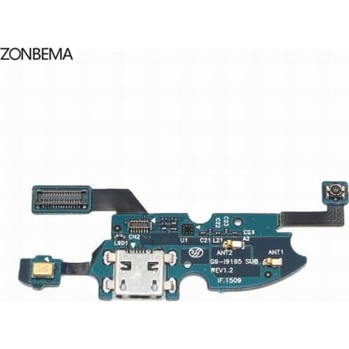 ZONBEMA 10pcs/lot Original Dock charger Charging Connector Flex Cable For samsung Galaxy S4 mini i9195 i9190 i9192 R890