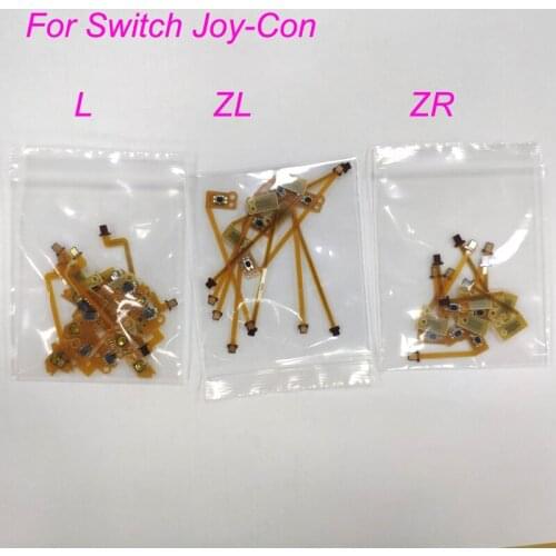 10 Sets Replacement Part ZR ZL L Button Key Ribbon Flex Cable For Nintendo Switch Joy-Con NS