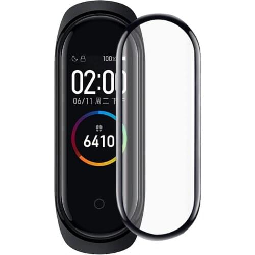 2Pcs Screen Protector High Screen Sensitivity Soft Transparent Full Cover Watch Protective Film for Xiaomi Mi Band 4/5/6