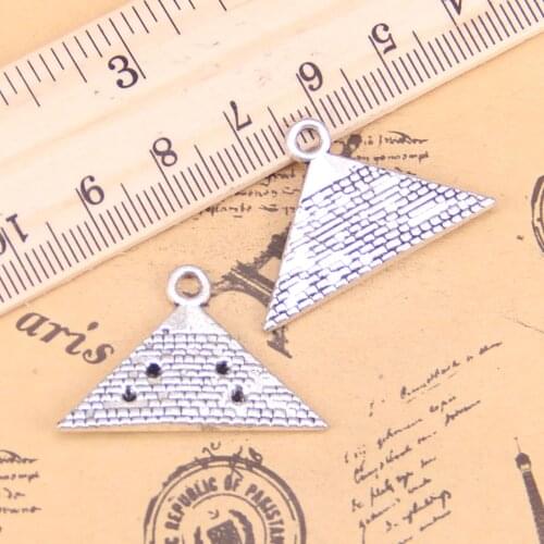 6pcs Charms Egypt pyramid 20x32mm Antique Pendants,Vintage Tibetan Silver Jewelry,DIY for bracelet necklace