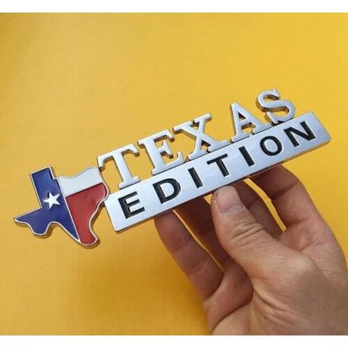 3D Metal Texas Edition Star Car Trunk Emblems Badge Decal Sticker Car Accessories