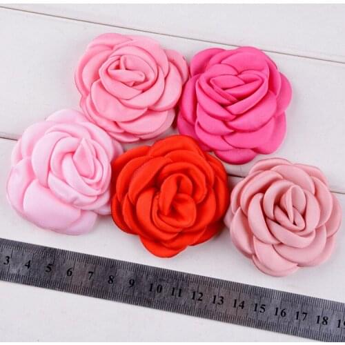 5PCS Cute Curling Burning Flowers for Baby Girls Headbands Clips Boutique Hair Flower Diy Headwear Hair Accessories