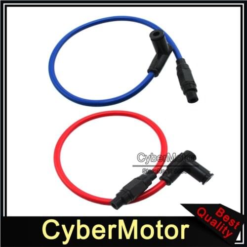 8.8mm Twin Core Racing Power Cable Ignition Coil For Motorcycle ATV Quad Dirt Pit Trail Motor Bike Motocross Go Kart Cart