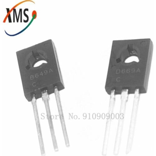 20pcs 2SB649A 2SD669A TO-126 (10pcs B649A + 10pcs D669A) Audio on tube