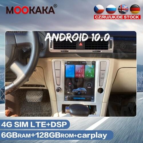 For VW Volkswagen Passat B7 2009 - 2012 Auto Radio Android 10.0 Tesla Style Car Multimedia Player GPS Navigation Vertical Screen