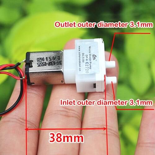 New TCS DC 3V 3.7V 5V Mini Mute Air Pump Oxygen Pump M20 Motor Pump for Fish Water Tank Sphygmomanometer Monitor Double Hole