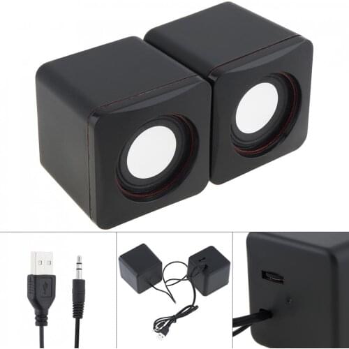 101Z 6W Speaker USB 2.0 Speakers with 3.5mm Stereo Jack and USB Powered for PC Laptop Smartphone